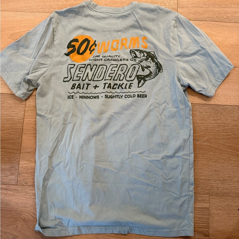 Sendero Bait and Tackle Light Blue Tee